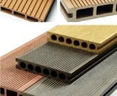 composite wood effect wpc decking tiles solid outdoor garden patio wide plank deck panel board deck flooring
