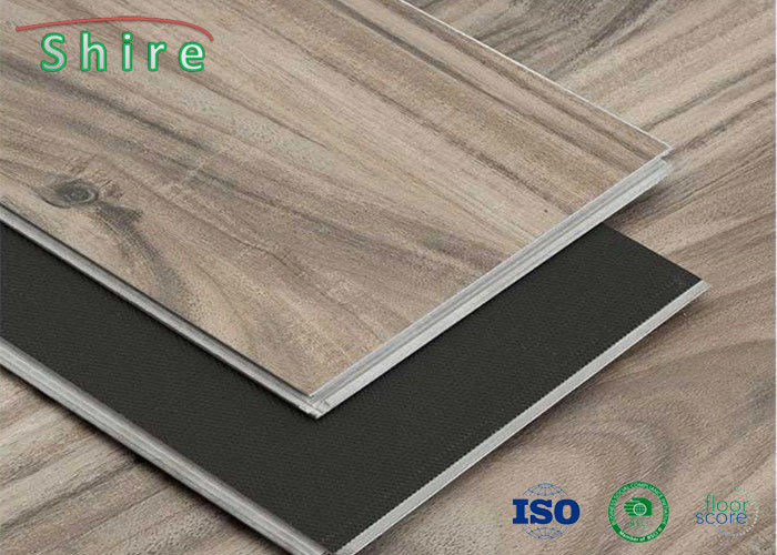 Wood Grain Surface Treatment Rigid Core Vinyl Plank Flooring Unilin Click SPC Flooring