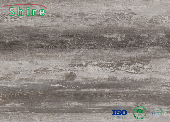 Laminate SPC Wood Grain Vinyl Flooring Anti - Corrosion Environmental Friendly