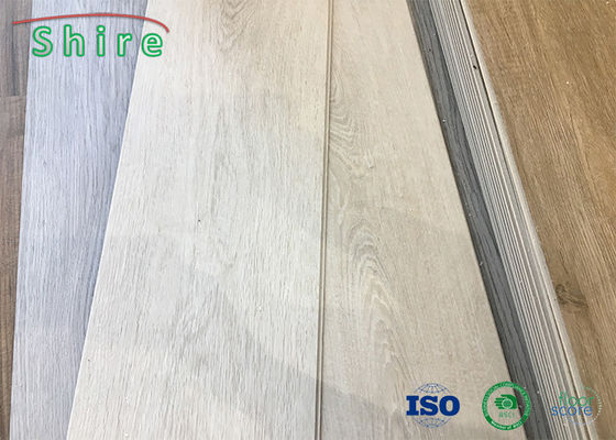 Residential SPC Rigid Vinyl Plank Flooring 4.5mm Fire Retardant For Badminton Plastic Sheet