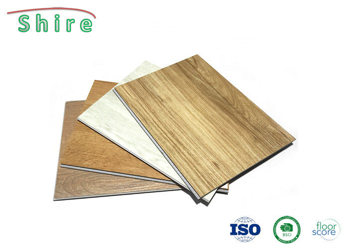 Wood Look SPC Rigid Core Vinyl Flooring Super Wear Resistant For School
