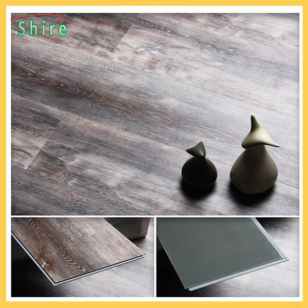 Unilin Click Grey Vinyl Plank Flooring Bathroom Flooring High Temperature Resistant