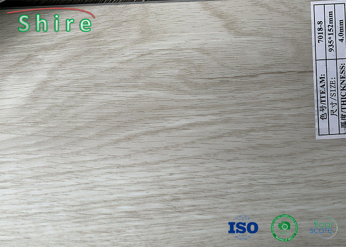 Wood Grain SPC Vinyl Plank Flooring UV Coated With 4mm Hard Wear Layer