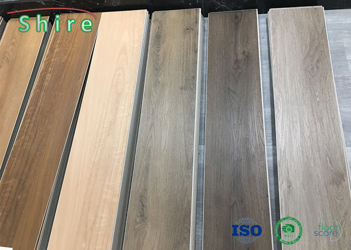 Wooden Texture Solid Vinyl Plank Flooring Quick Click SPC Plank